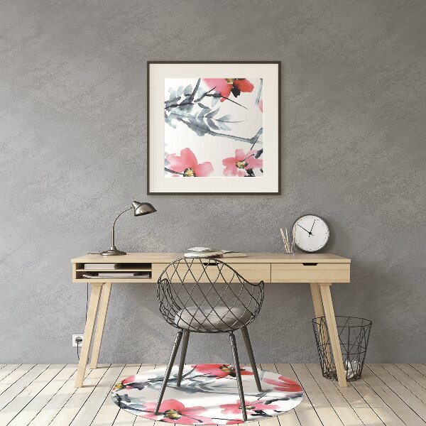 Tapis de chaise Modèle de fleur