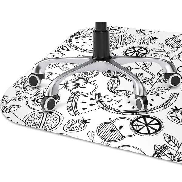 Tapis de chaise de bureau Fruit