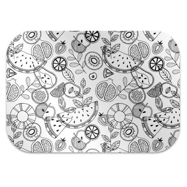 Tapis de chaise de bureau Fruit