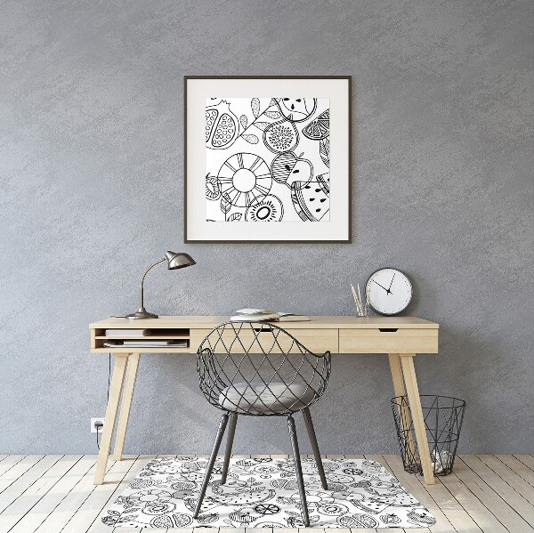 Tapis de chaise de bureau Fruit