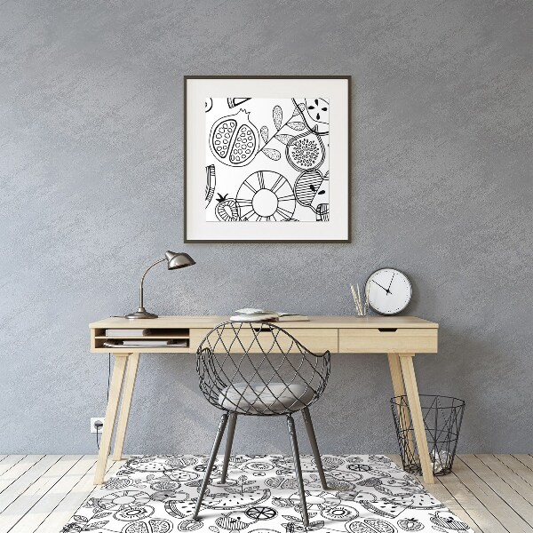 Tapis de chaise de bureau Fruit