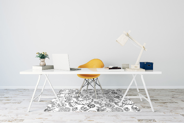 Tapis de chaise de bureau Fruit