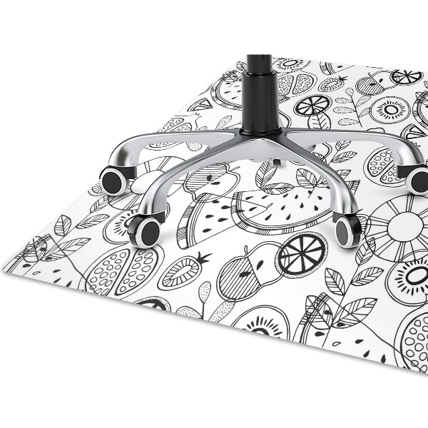 Tapis de chaise de bureau Fruit