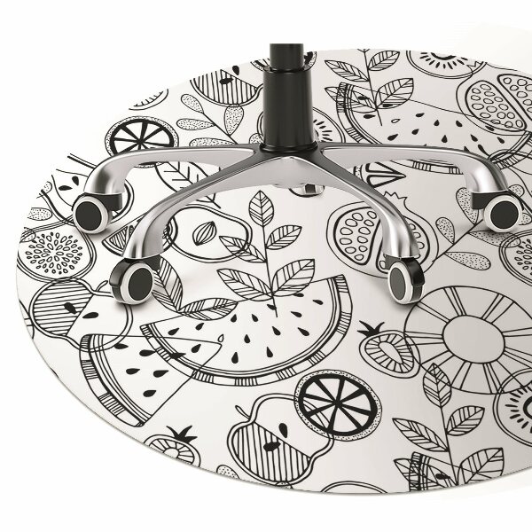 Tapis de chaise de bureau Fruit