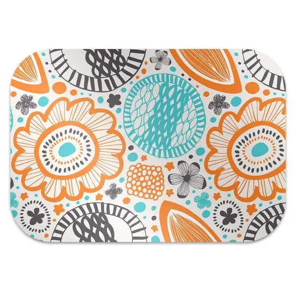 Tapis protège sol Fleurs pastel