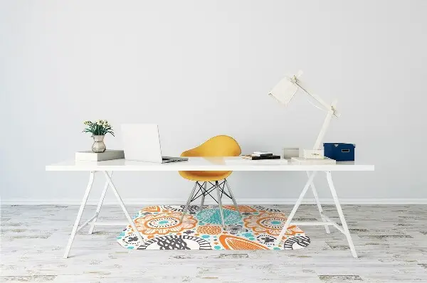 Tapis protège sol Fleurs pastel