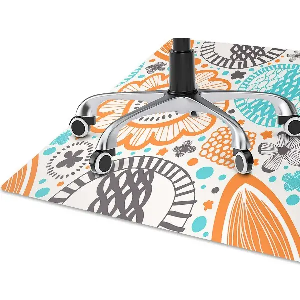 Tapis protège sol Fleurs pastel
