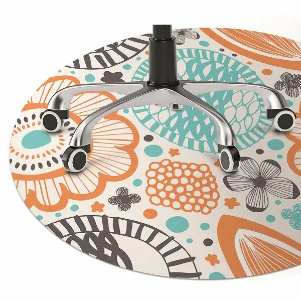 Tapis protège sol Fleurs pastel
