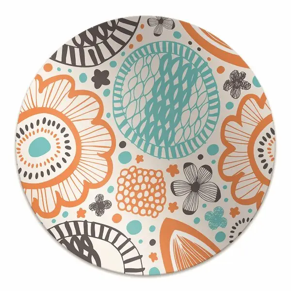 Tapis protège sol Fleurs pastel