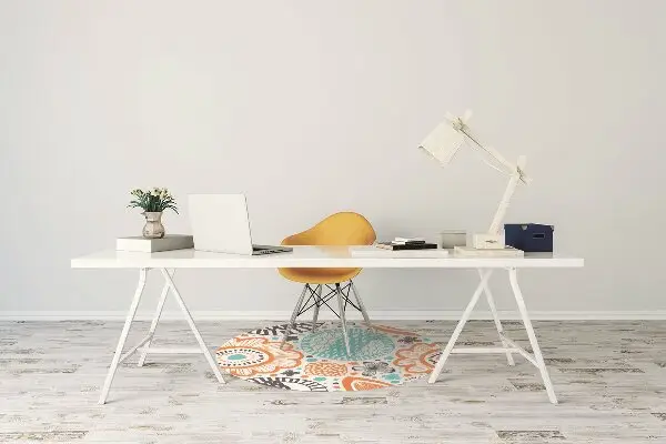 Tapis protège sol Fleurs pastel