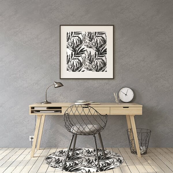 Tapis de chaise de bureau Monstre noir