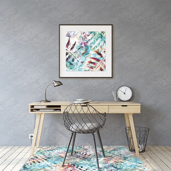 Tapis bureau Empreintes de feuilles