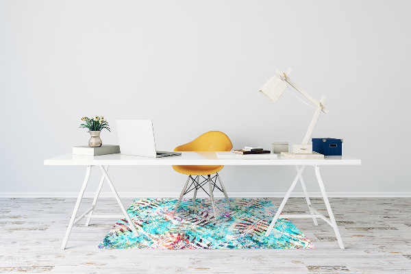Tapis bureau Empreintes de feuilles
