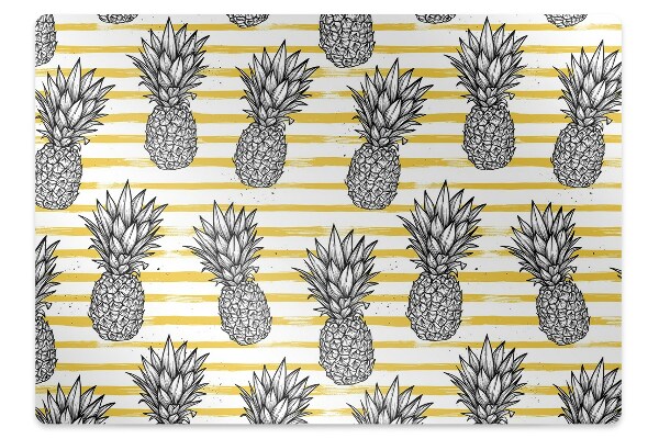 Tapis de chaise de bureau Ananas