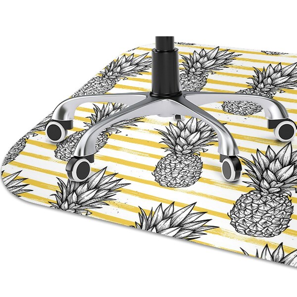 Tapis de chaise de bureau Ananas