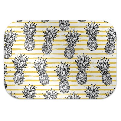 Tapis de chaise de bureau Ananas