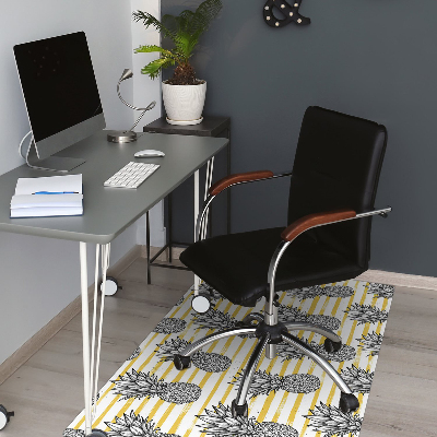 Tapis de chaise de bureau Ananas