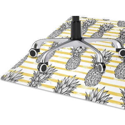 Tapis de chaise de bureau Ananas