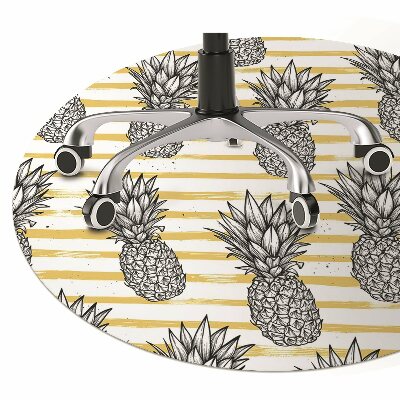 Tapis de chaise de bureau Ananas