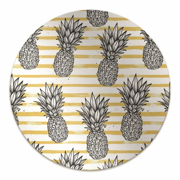Tapis de chaise de bureau Ananas