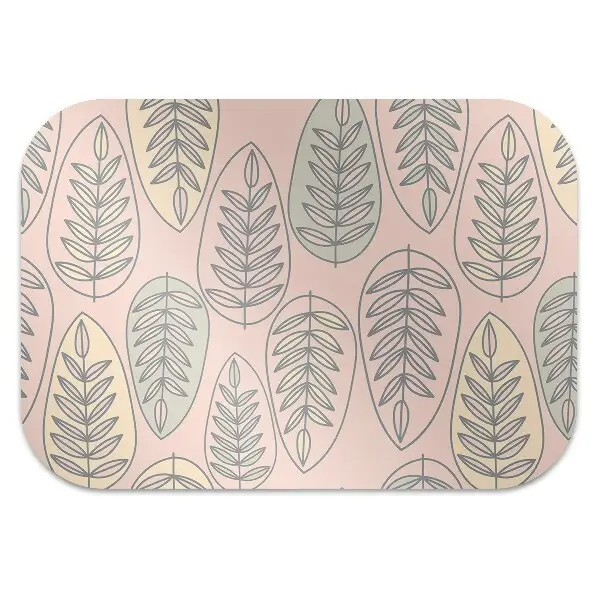 Tapis de chaise de bureau Feuilles colorées