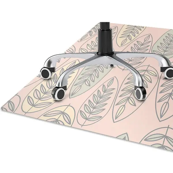 Tapis de chaise de bureau Feuilles colorées