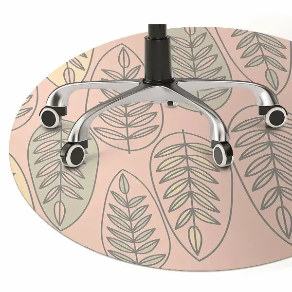 Tapis de chaise de bureau Feuilles colorées
