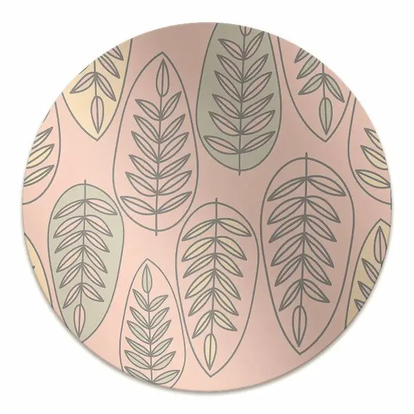 Tapis de chaise de bureau Feuilles colorées