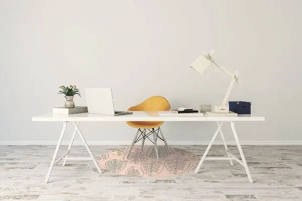 Tapis de chaise de bureau Feuilles colorées