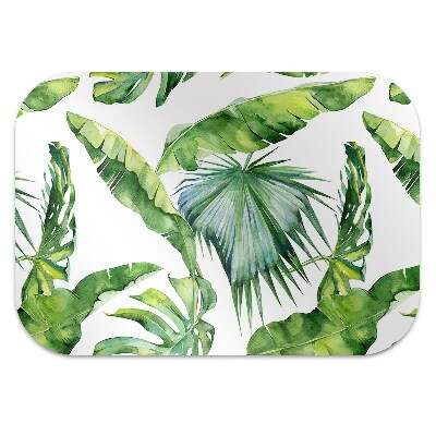 Tapis pour chaise de bureau Feuilles de la jungle