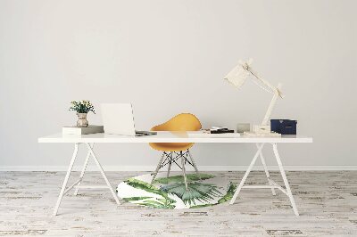 Tapis pour chaise de bureau Feuilles de la jungle