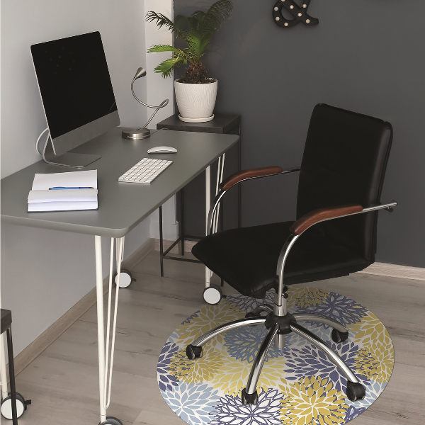 Tapis pour chaise de bureau Fleurs de chrysanthème