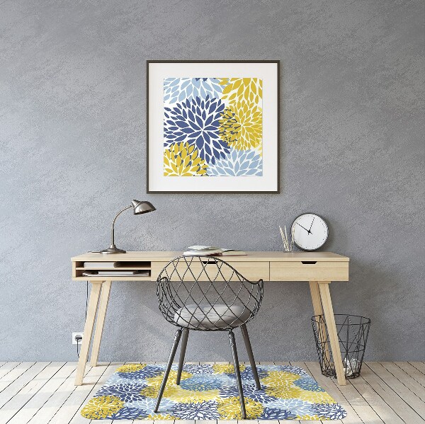 Tapis pour chaise de bureau Fleurs de chrysanthème