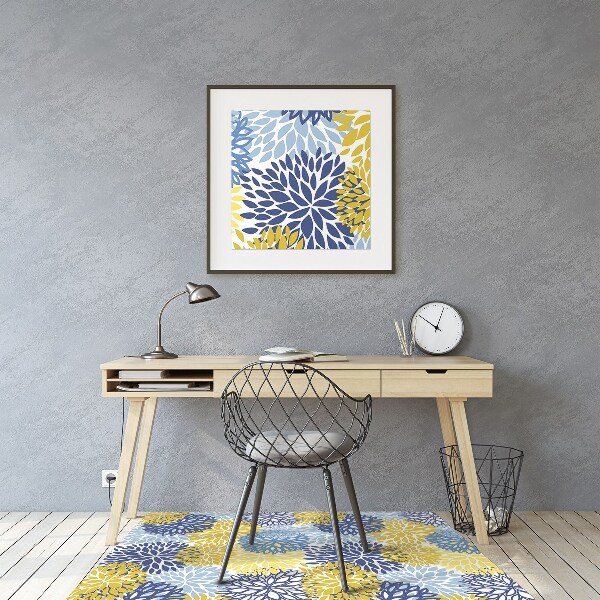 Tapis pour chaise de bureau Fleurs de chrysanthème