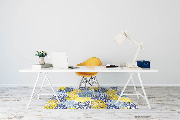 Tapis pour chaise de bureau Fleurs de chrysanthème
