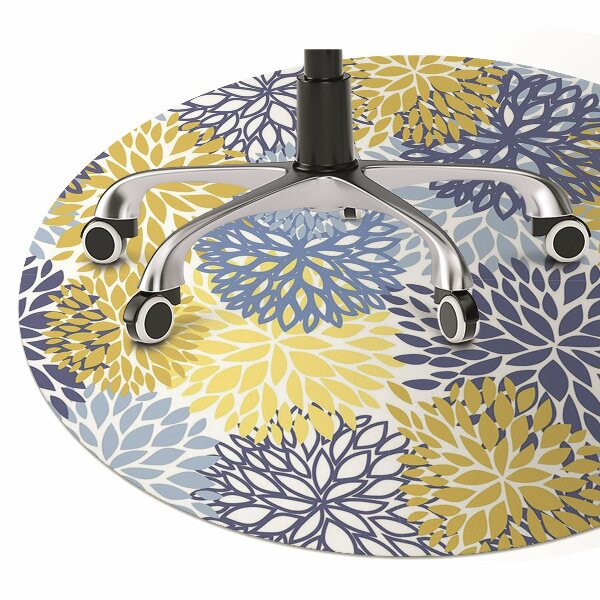 Tapis pour chaise de bureau Fleurs de chrysanthème