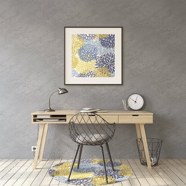 Tapis pour chaise de bureau Fleurs de chrysanthème