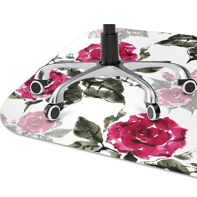 Tapis bureau Roses peintes