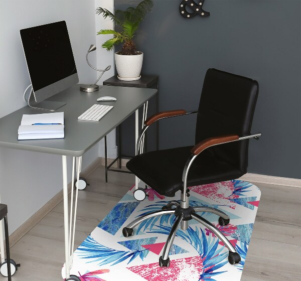 Tapis fauteuil bureau do biura Feuilles et triangles