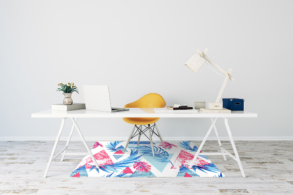 Tapis fauteuil bureau do biura Feuilles et triangles