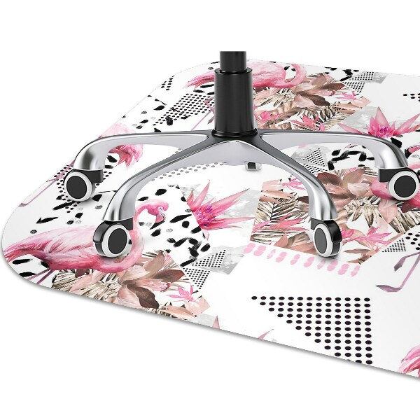 Tapis de chaise de bureau Flamants