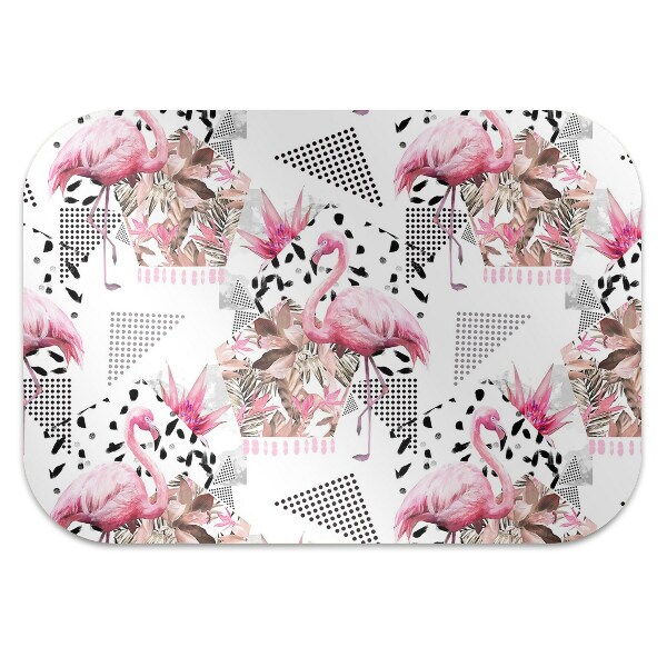 Tapis de chaise de bureau Flamants