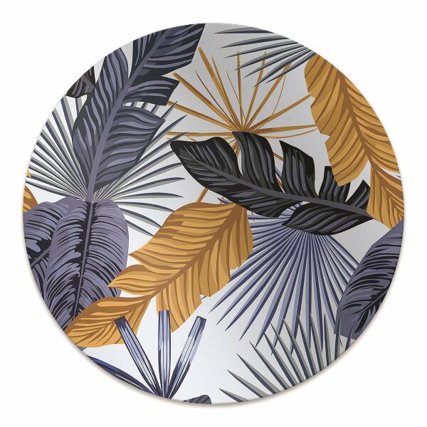 Tapis pour chaise de bureau Feuilles de palmier
