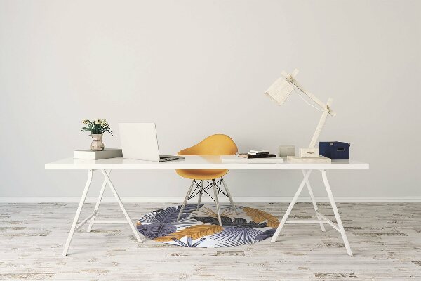 Tapis pour chaise de bureau Feuilles de palmier