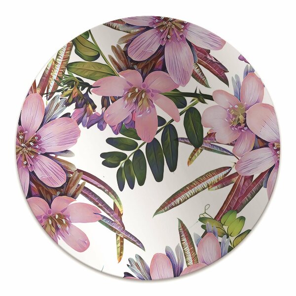 Tapis bureau Fleurs roses