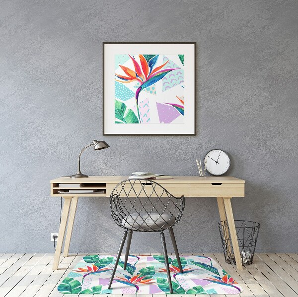 Tapis protège sol Flore tropicale