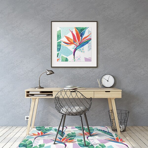 Tapis protège sol Flore tropicale