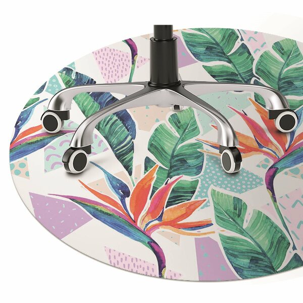 Tapis protège sol Flore tropicale