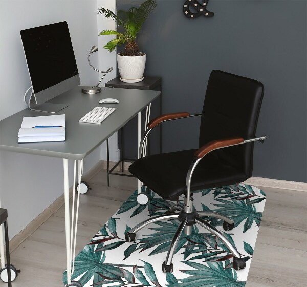 Tapis fauteuil bureau Illustration tropicale