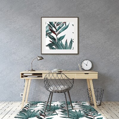 Tapis fauteuil bureau Illustration tropicale